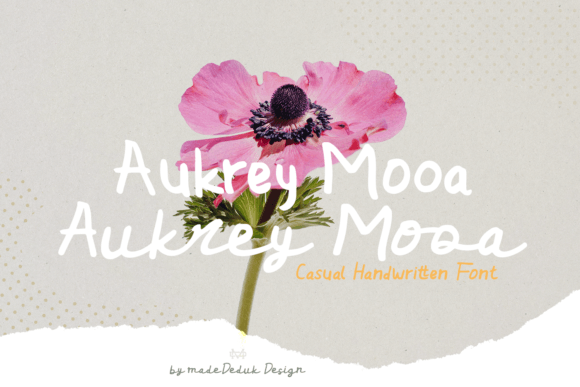 Aukrey Mooa Font for Handmade Branding