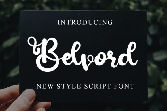 Belvord: The Perfect Script Handwritten Font for Crafters