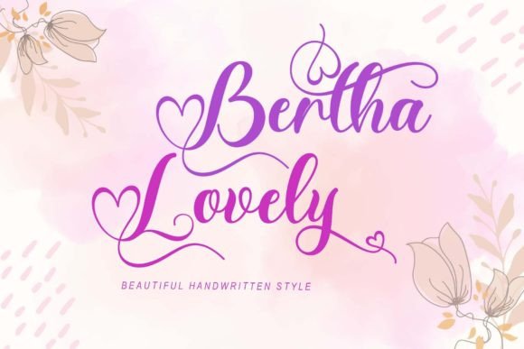 Bertha Lovely Font for Modern Web Design