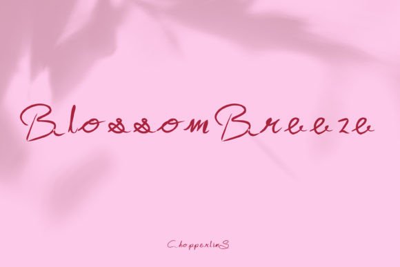 Blossombreeze Font for Elegant Campaign Design