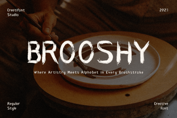 Brooshy Typeface for Editorial Design