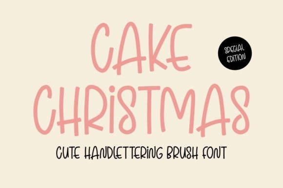 Cake Christmas: A Friendly Handwritten Font for Editorial Design