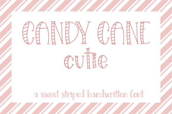 Candy Cane Cutie Font for Editorial Design