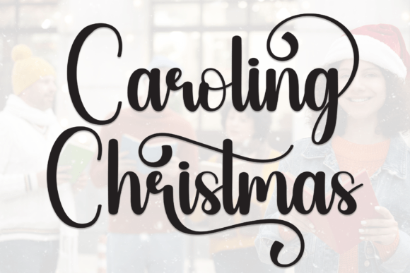 Caroling Christmas Font for Elegant Branding