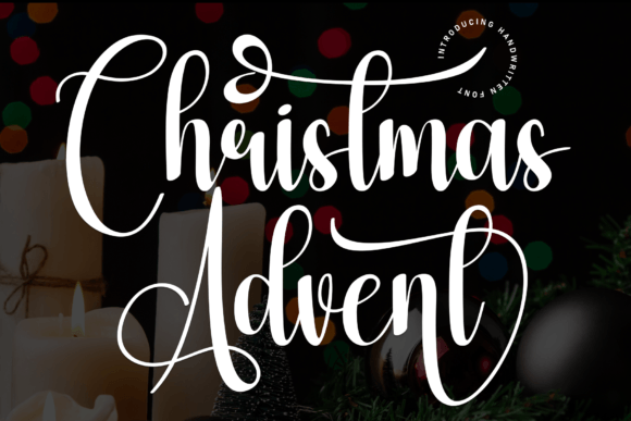Christmas Advent Font for Festive Web Design
