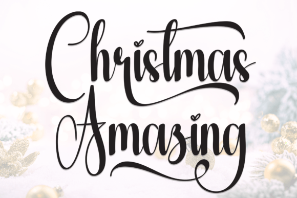 Christmas Amazing Font for Handmade Branding