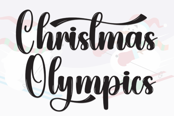 Christmas Olympics Font for Elegant Branding