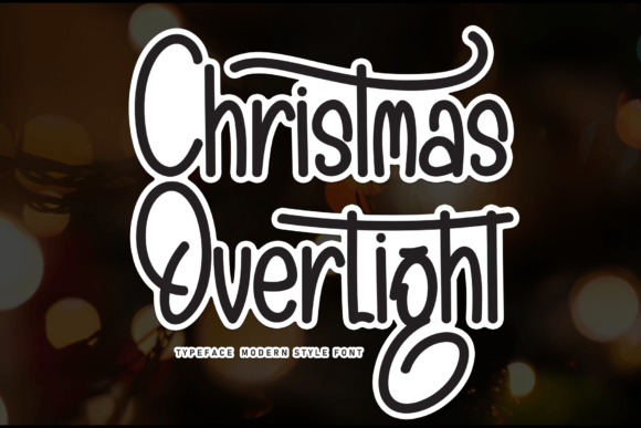 Christmas Overlight: A Whimsical Handwritten Font Review