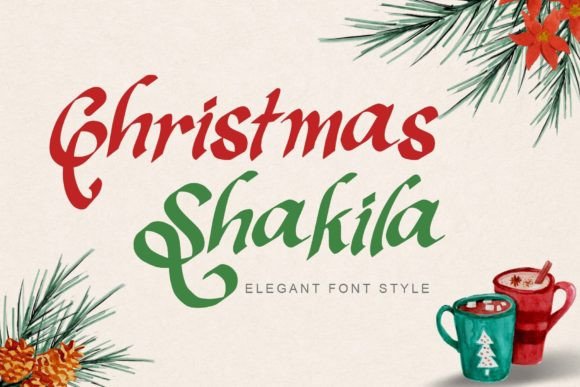 Christmas Shakila Font for Elegant Editorial Design