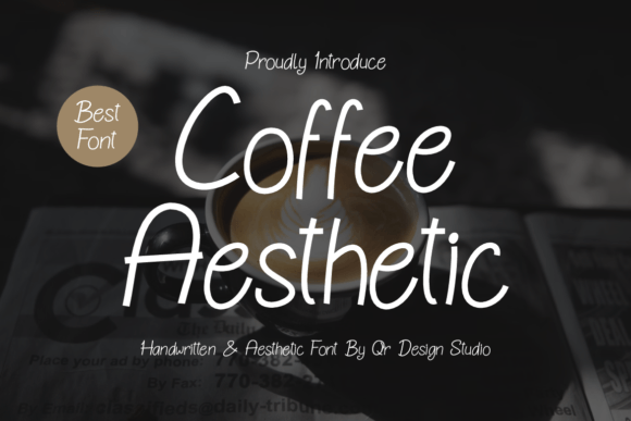 Coffee Aesthetic Font for Romantic Branding