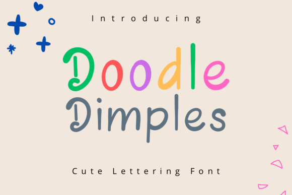Doodle Dimples: A Playful Script Handwritten Font for Makers
