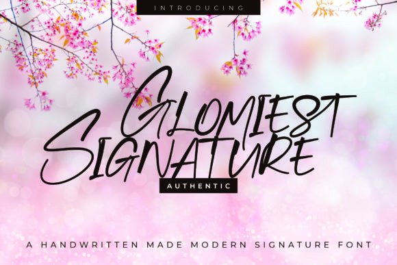 Glomiest: The Elegant Script Font for Makers