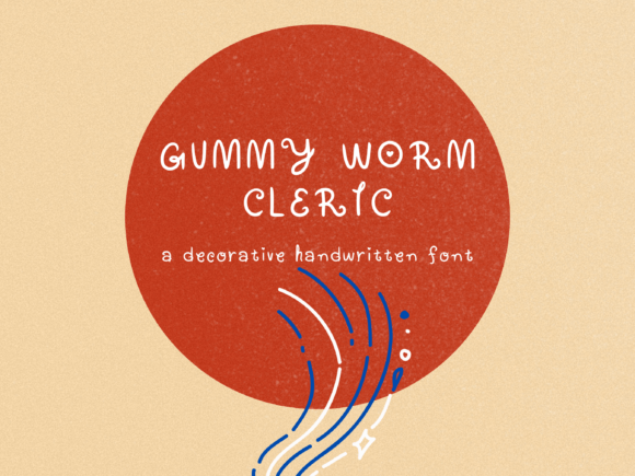 Gummy Worm Cleric Font for Playful Campaigns