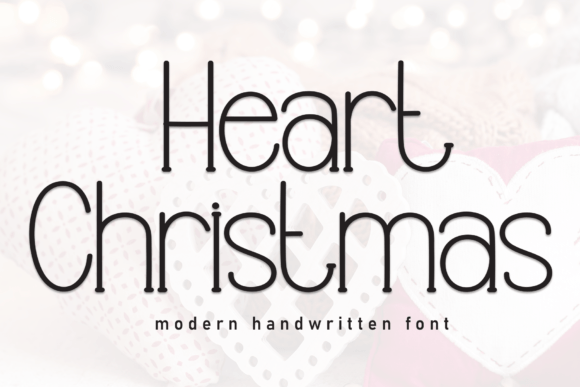 Heart Christmas Font for Digital Designers