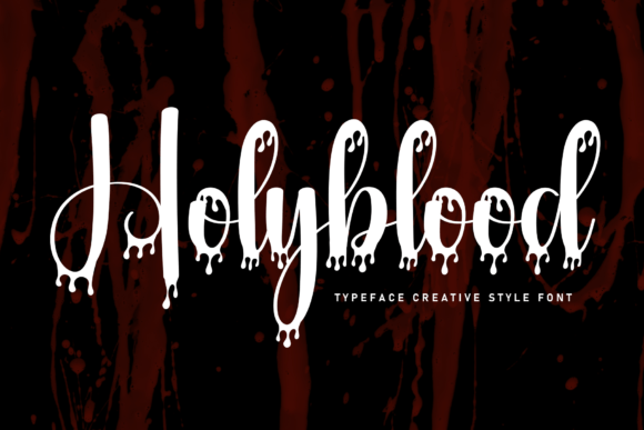 Holyblood Font for Elegant Editorial Design