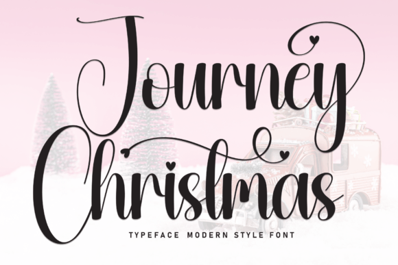 Journey Christmas Font for Holiday Campaigns