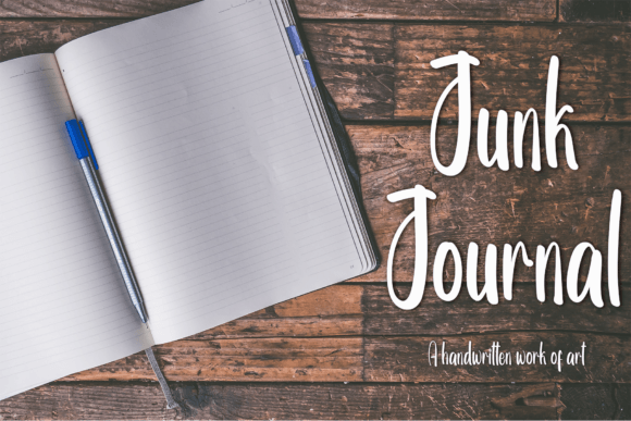 Junk Journal Font for Handmade Branding