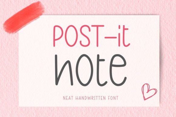 Post It Note Font for Authentic Branding