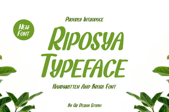 Riposya Typeface: Bold Script for Editorial Design