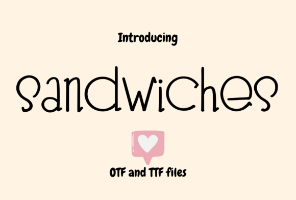 Sandwiches Font Review for Social Campaigns