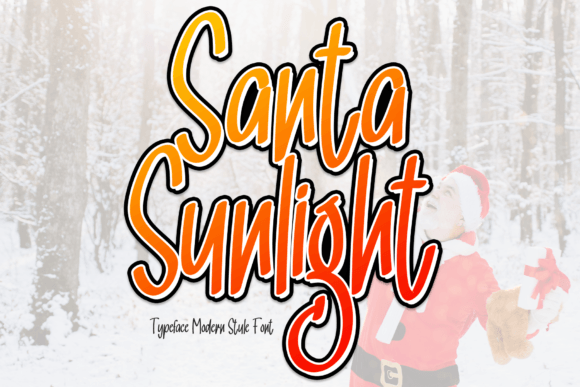 Santa Sunlight Font for Editorial Design