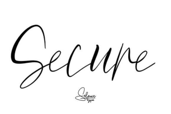 Secure Signature Font for Editorial Design
