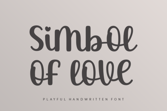 Simbol of Love: A Playful Script Handwritten Font for Makers