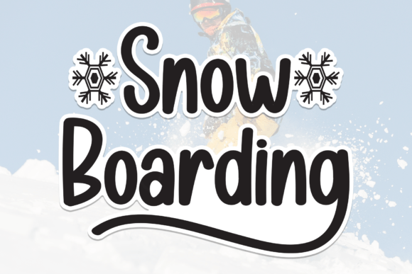 Snow Boarding Font for Scroll-Stopping Social Graphics