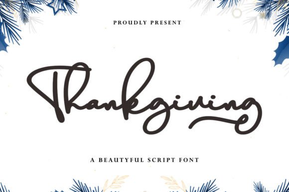 Thankgiving Font for Elegant Handmade Designs