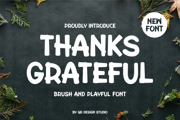 Thanks Grateful Font for Small Business Branding