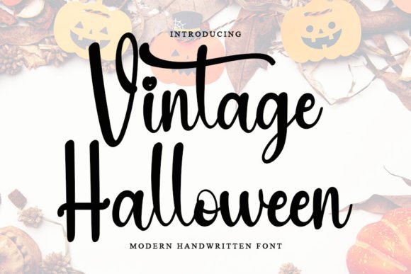 Vintage Halloween Font for Elegant Web Design