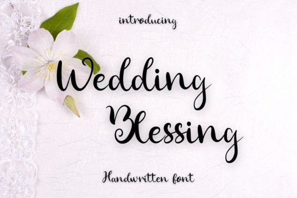 Wedding Blessing Font for Campaign Design